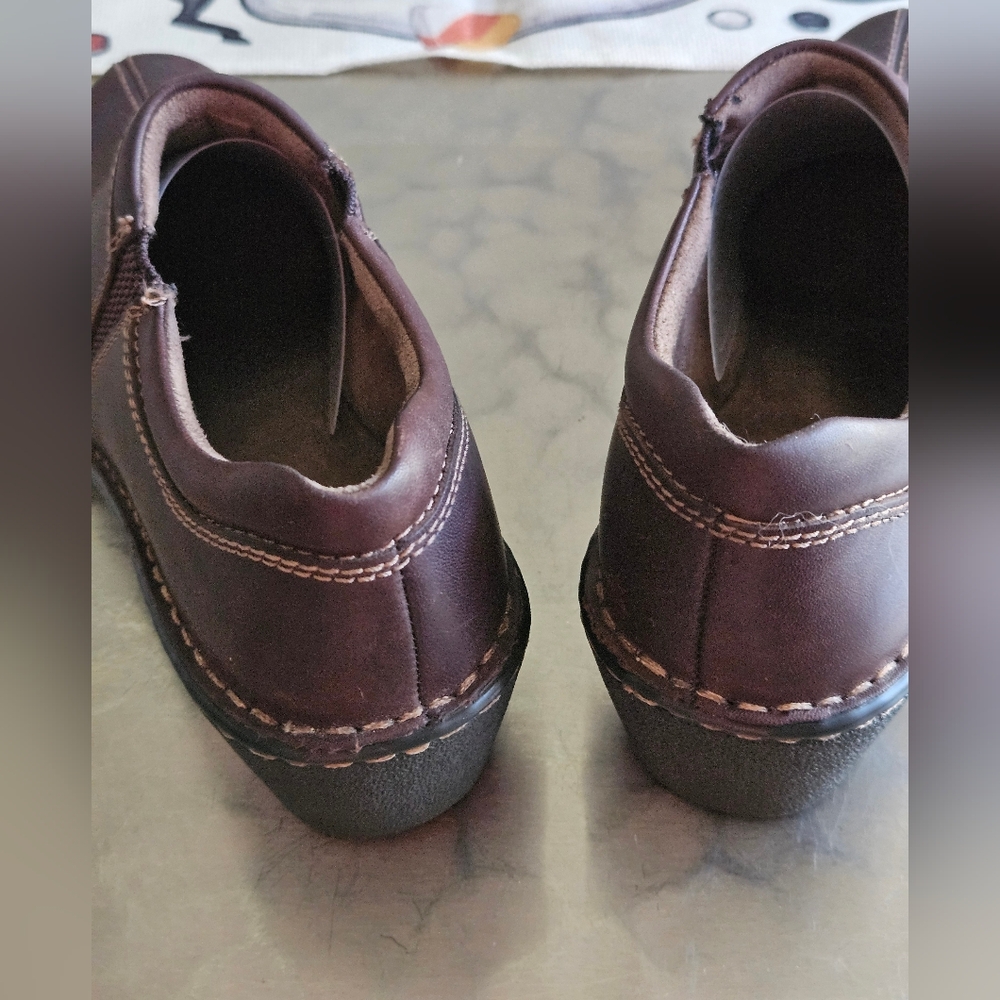 Women's Eastland Amore Brown Leather Slip-on Shoes, Sz 8.5M - Picture 5 of 6